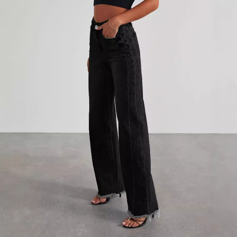 Straight Wide-Leg Jeans