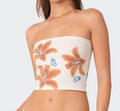 Tube Top with Floral Print (One Piece)