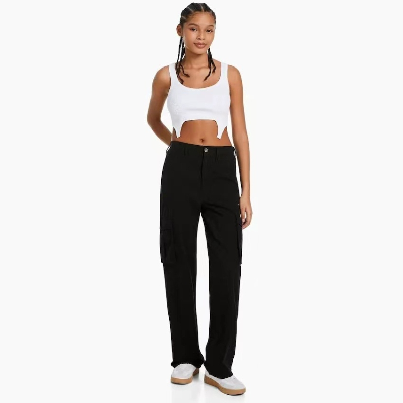 Straight-Leg Cargo Jeans